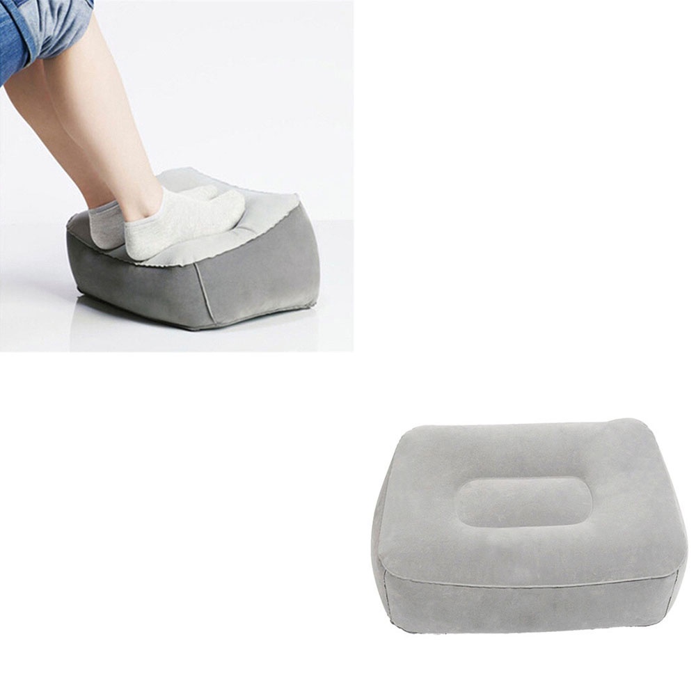 Bantal Angin Kaki Portabel Inflatable Relaxing Feet Tool - JJ06114 - 7RRS53GY Gray