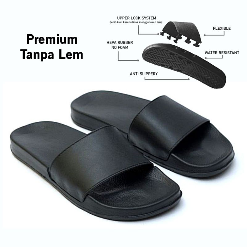 Sandal Slop Pria Wanita Tanpa Lem Sendal Selop Distro Anti Slip