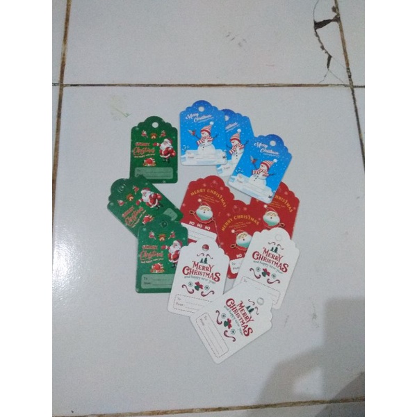 hang tag natal 12pcs