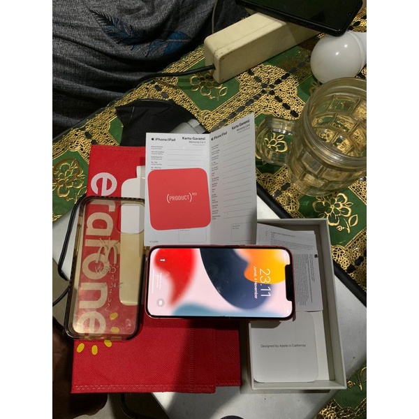 iphone 12 64gb red edition ibox/erafone second