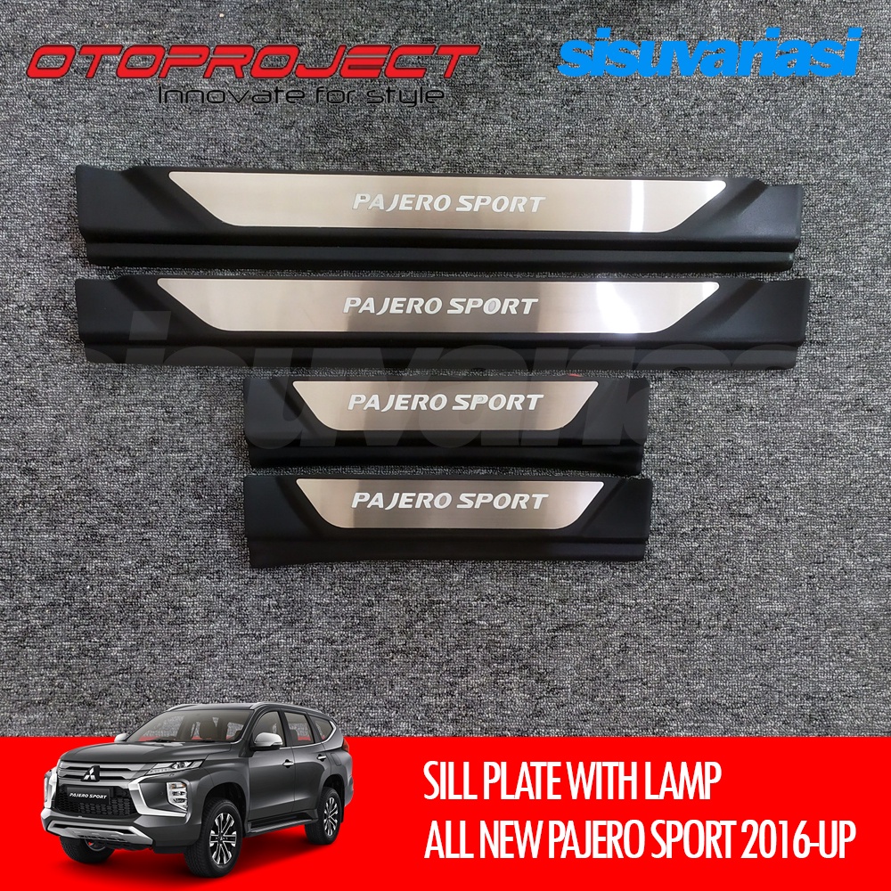 Aksesoris All New Pajero Sport Otoproject Sillplate Sill Plate Lampu RB9