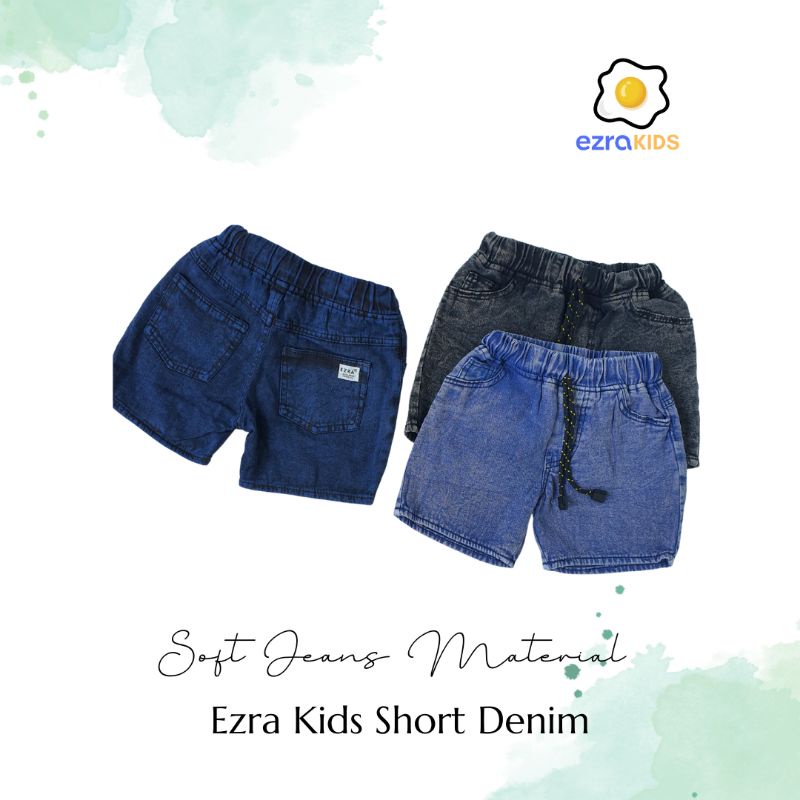 Ezra Kids Celana Jeans Pendek Anak Usia 2-9 Tahun