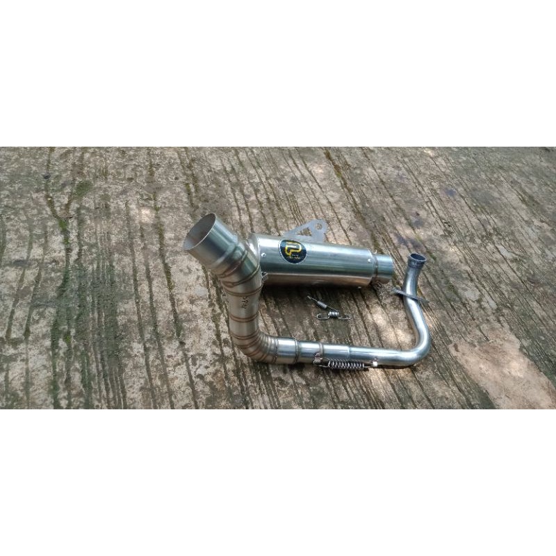 Knalpot spin knalpot PEKAJAMAN 20cm pnp SPIN125