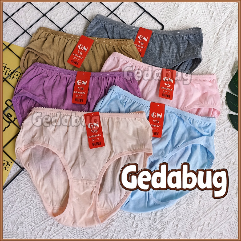 6 Pcs - CD Golden Nick 937 Muda / Celana Dalam Wanita Dewasa - 937 | Gedabug