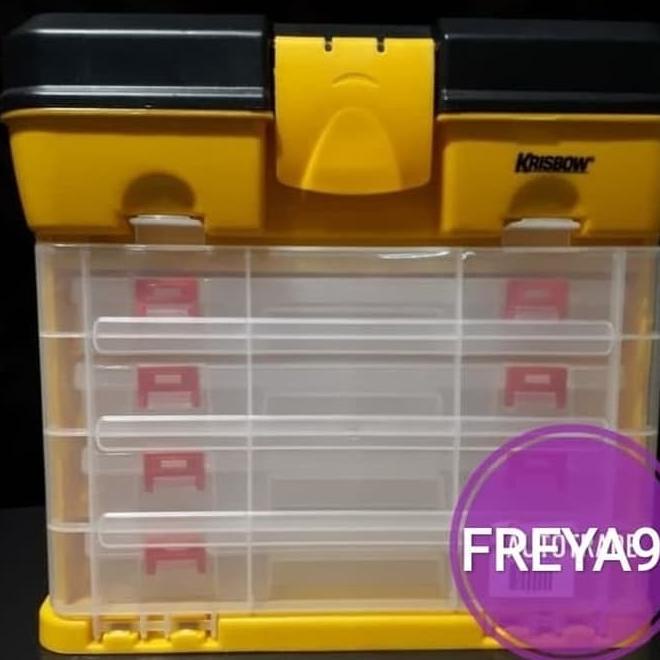 Krisbow Tool Box Kotak Perkakas Kompartemen Tamiya