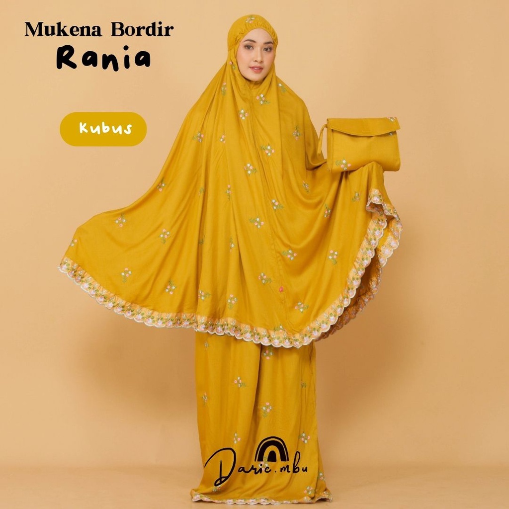 Mukena Dewasa Katun Rayon Bordir Seribu Bunga