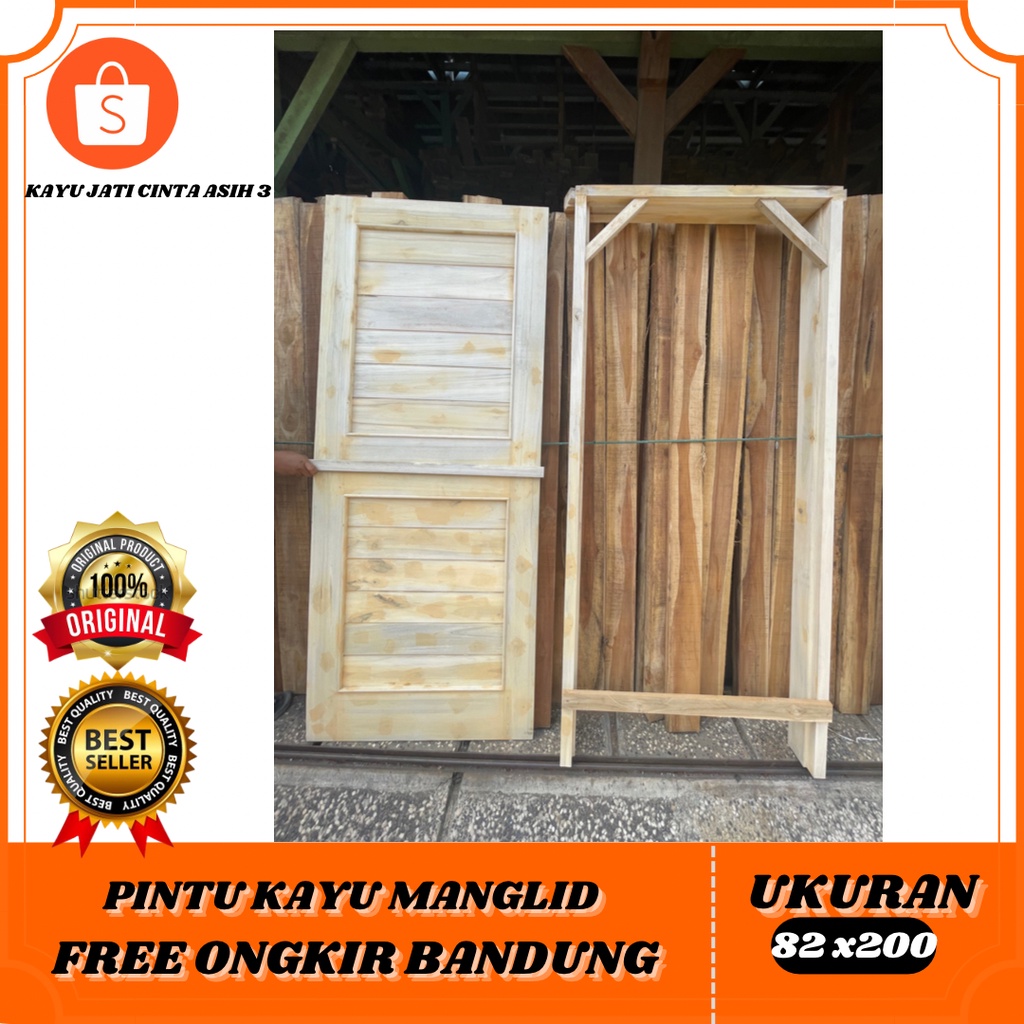 Paket pintu dan kusen kayu manglid murah
