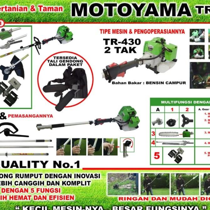 Mesin potong rumput motoyama TR430 barang laris