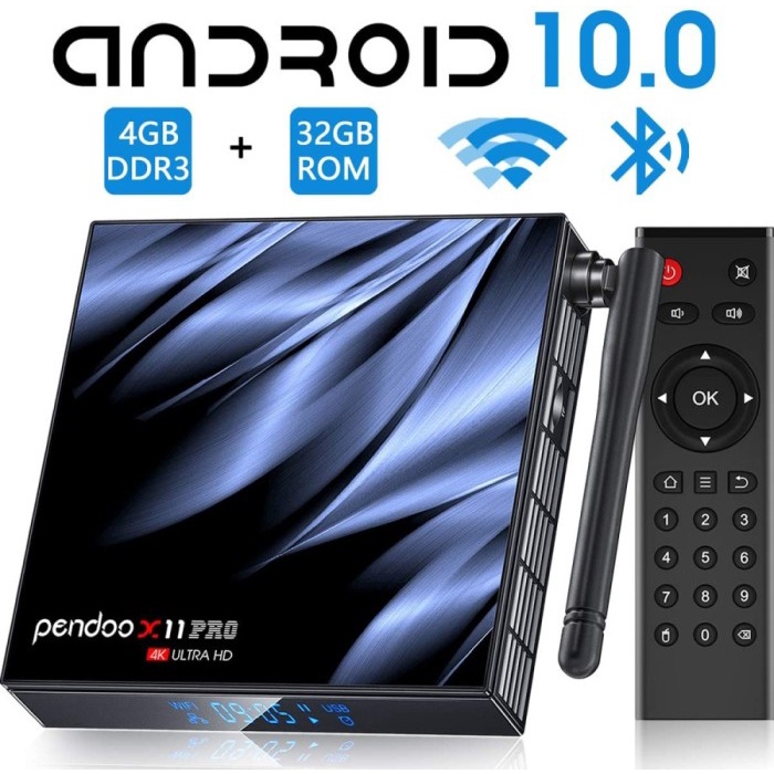 Produk Terbaru Android Tv Box Pendoo X11 Pro Ram 4G Rom 32G Android 10 Allwiner H616