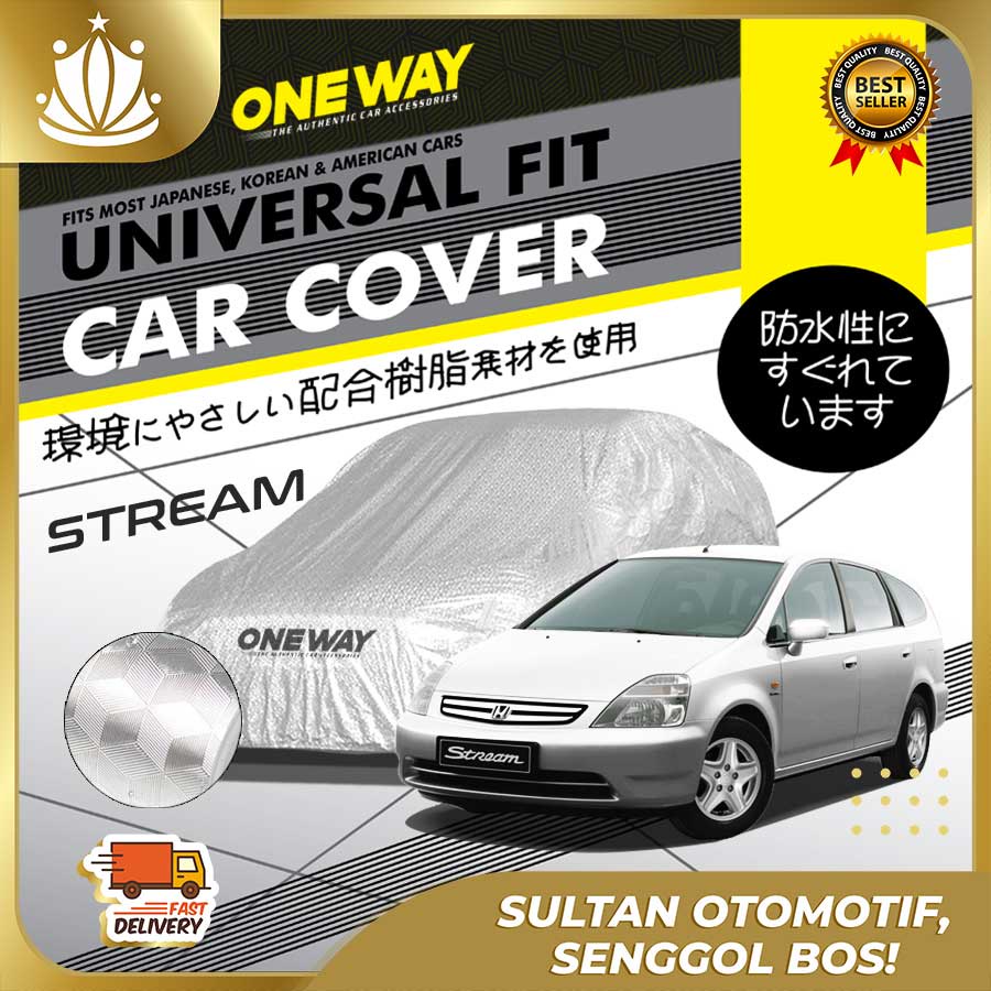 Body Cover Sarung Mobil HONDA STREAM Waterproof 3 LAYER TEBAL Deluxe Anti Air