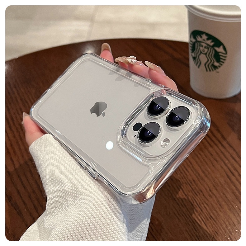 NEW Soft Case Silikon Transparan Untuk compatible for Iphone 13 12 11 Pro Max Xs Max Xr X 7 + 8 Plus
