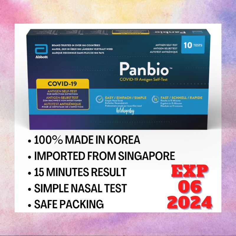 Jual Abbott Panbio Swab Nasal Antigen Singapore Box Isi Pc Ready Shopee Indonesia