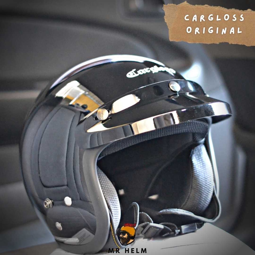 HELM CARGLOSS RETRO ORIGINAL SNI ( MR HELM )