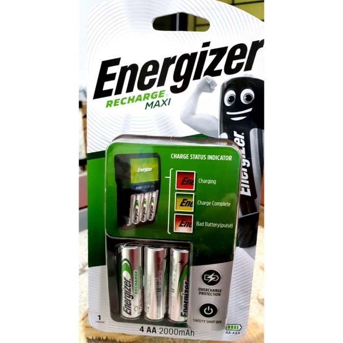 Energizer Charger Recharge Maxi CHVCM4 4xaa Original