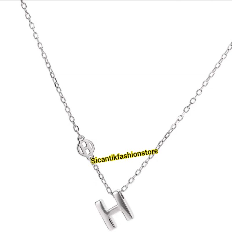 KALUNG TITANIUM WANITA TRENDING LIONTIN H ASLI TITANIUM ANTI KARAT SELAMANYA KALUNG TITANIUM FASHION STYLE WANITA KOREA HARIAN PEREMPUAN KADO ULANG TAHUN