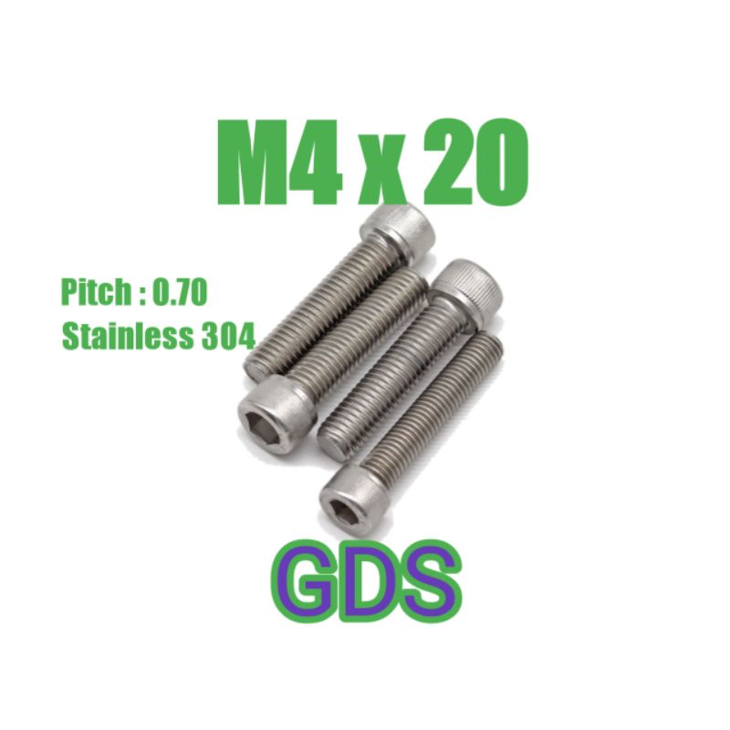 Baut L Stainless M4 x 20 / Baut L Stainless 304