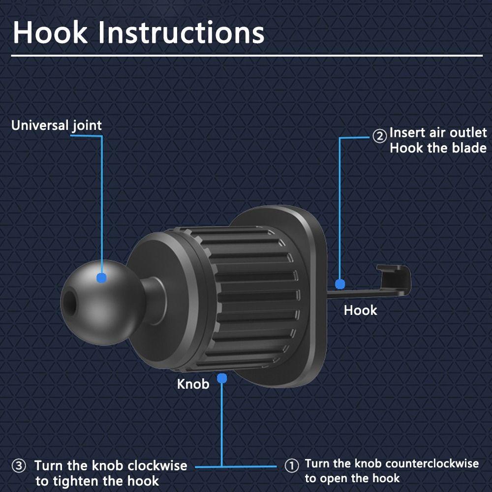 Klip Ventilasi Udara Mobil TOP Universal GPS Handphone Bracket Air Vent Mount