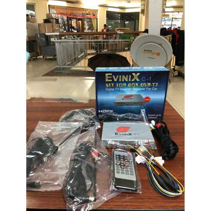Set Top Box DVB-T2 EVINIX C-1 Untuk Mobil TV Digital khusus mobil