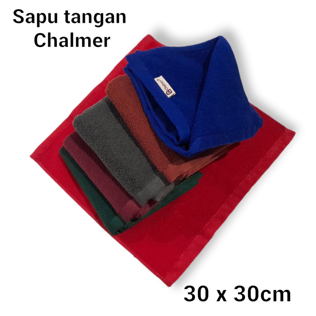 Handuk Chalmer / Queen Sapu Tangan Microfiber Uk 30x30 cm Murah