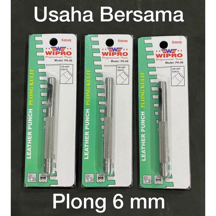 

Plong Kulit 2, 3, 4, 5, 6, 8, 10, 12, 14, 16, 19 mm WIPRO Alat Pembolong Gasket Kulit Punch Leather