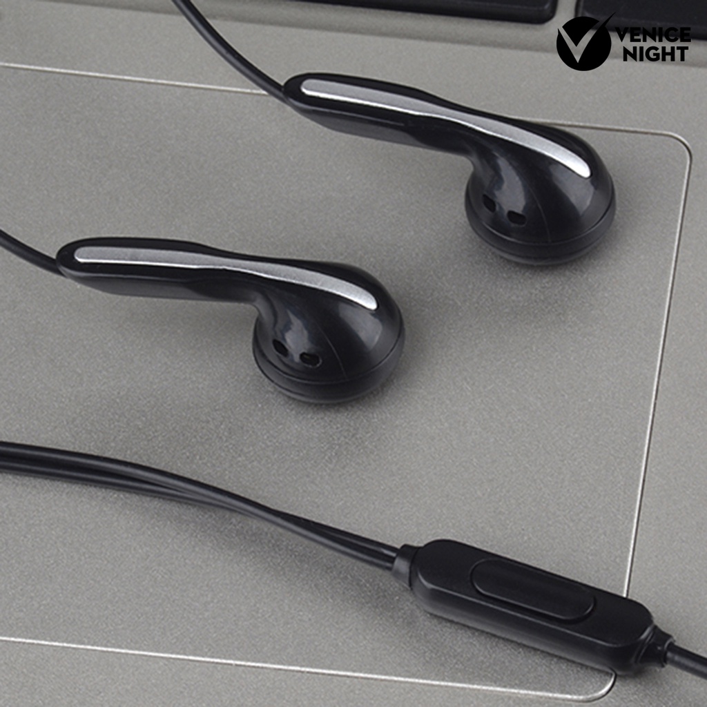 (VNEP) (Berkabel) S8 In-ear Earphone dengan Mikrofon Mega Bass Line Control High Fidelity Sound Earbud untuk Ponsel