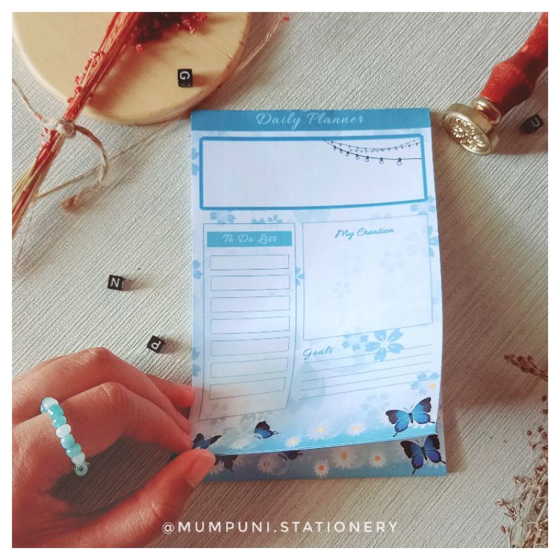 

Daily Planner Blue 10×15 cm