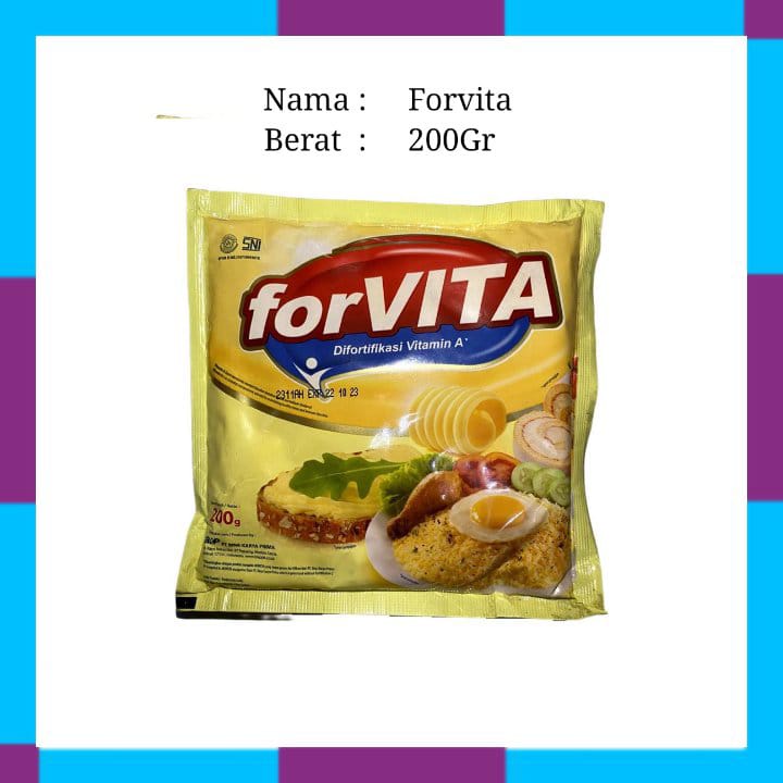 

Forvita Margarine Sachet 200gr |BEKASI