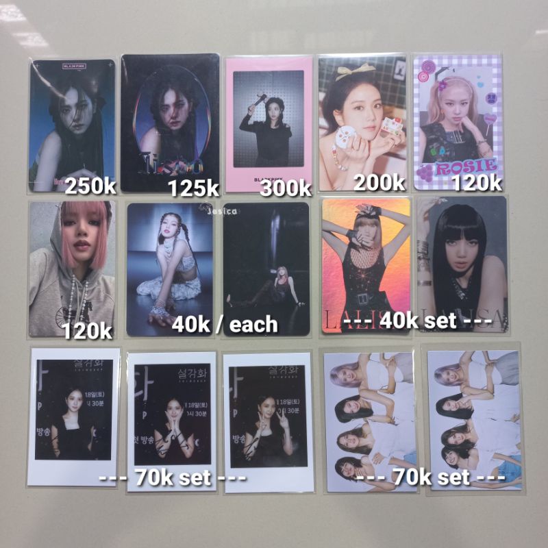 photocard blackpink official jisoo jennie rosé lisa monoply event trading card sumdi21 lalisa wevers