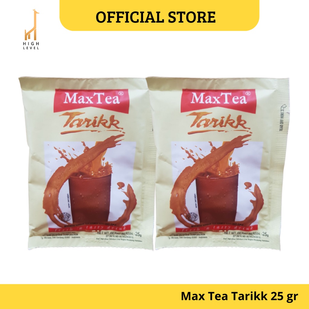 

Teh Max Tea Tarikk Minuman Serbuk Teh Krimer Susu dan Gula 25 gr