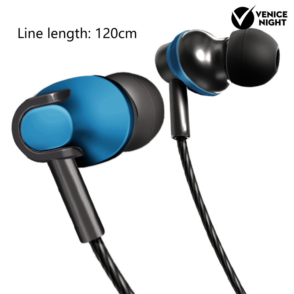 (VNEP) (Berkabel) Earbud High Fidelity Ultra Bass Sound Ergonomis 3.5mm Komputer Gaming Earbud In-ear untuk Merekam Lagu