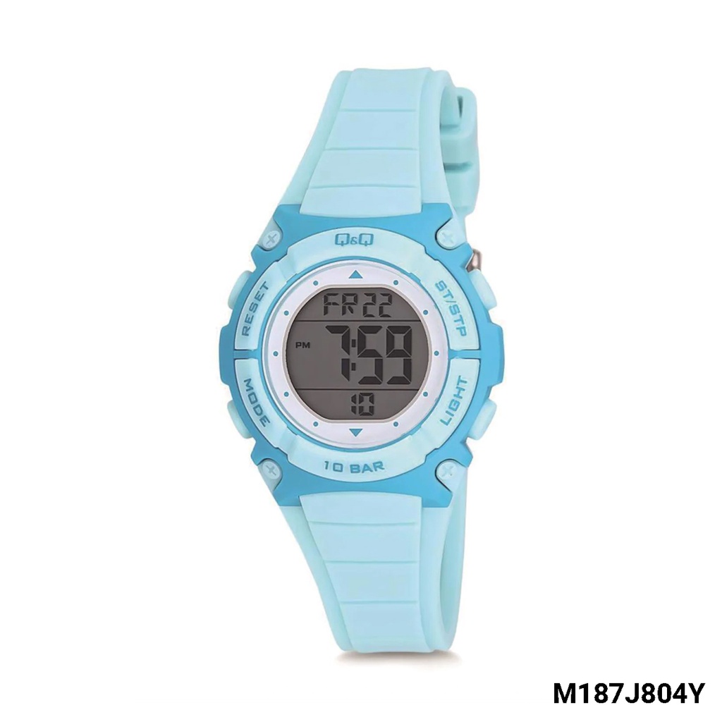 SALE Jam Tangan Anak Casual Sporty Colorful Rubber Digital Original Q&amp;Q QNQ QQ M187 M187J Series