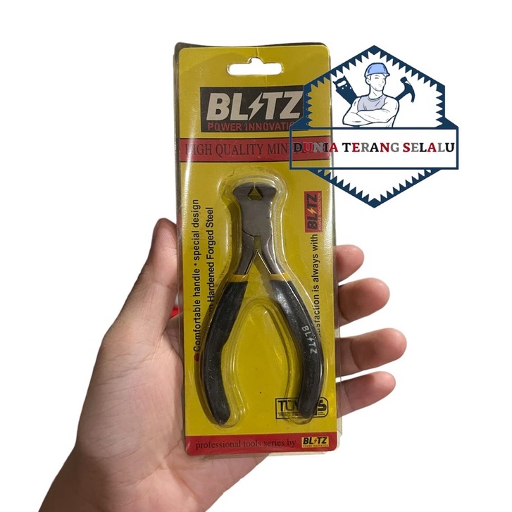 Tang Mini BLITZ 4,5 in Lancip Knip Potong Kombinasi Kakaktua 5,5 - Long Nose Combination Cutting