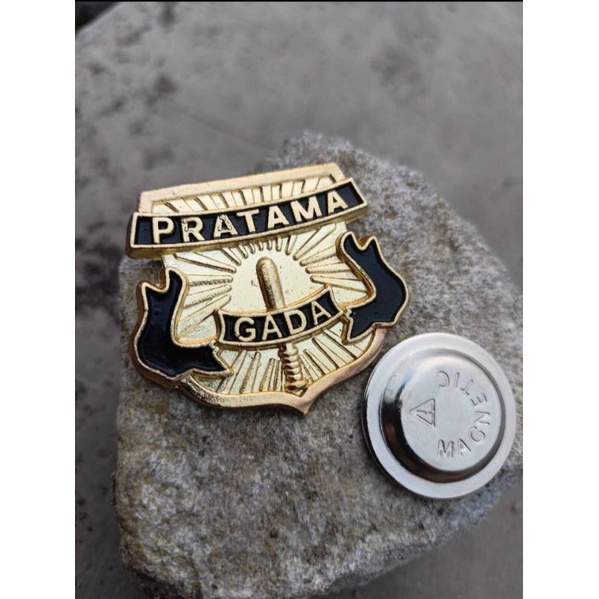 Pin Lencana Kewenangan Gada Pratama Security Satpam Magnet