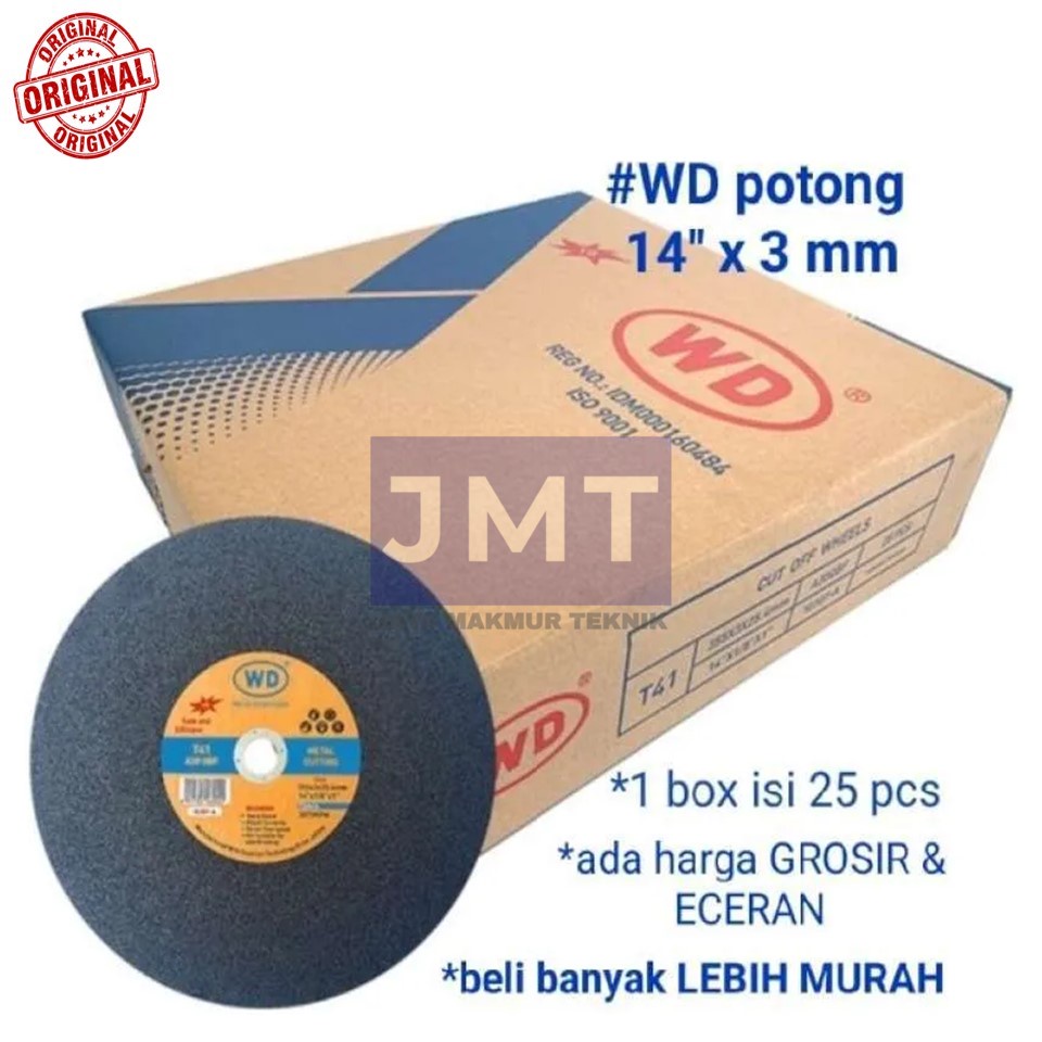 Mata Gerinda Potong Besi 14 inch Batu Potong Besi Aluminium Cutting 14