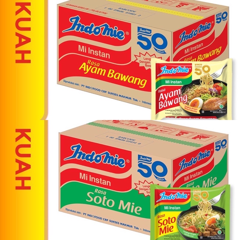 

Indomie Soto Mie Karton / Indomie Ayam Bawang Karton