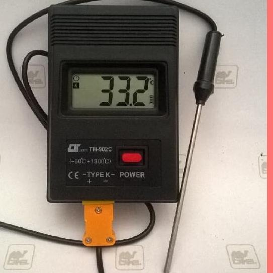 K Type Digital Thermometer + Thermocouple Probe