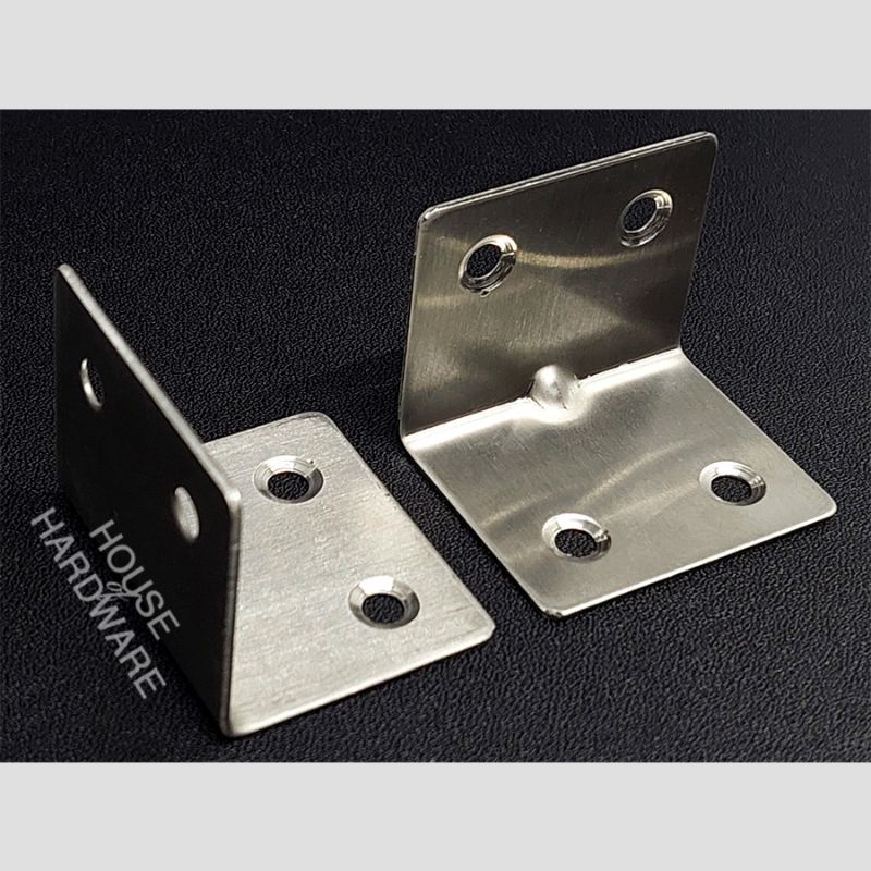 PLAT SIKU TEBAL 30 x 30 mm STAINLESS STEEL / SIKU TEBAL RAK LEMARI