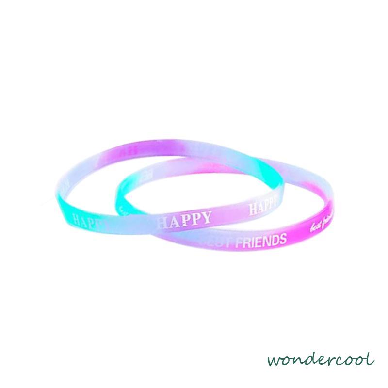 Bracelet Silicon Luminous Luminous Couple Wristband Untuk Wanita/Pria-Won