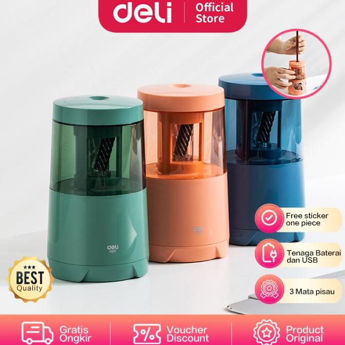 

BAYAR DITEMPAT Deli Electric Pencil Sharpener / Rautan Otomatis Edisi One Piece EH507 /ALAT TULIS AESTHETIC/ALAT TULIS SEKOLAH/ALAT TULIS SET/ALAT TULIS LENGKAP/ALAT TULIS ANAK/ALAT TULIS LUCU