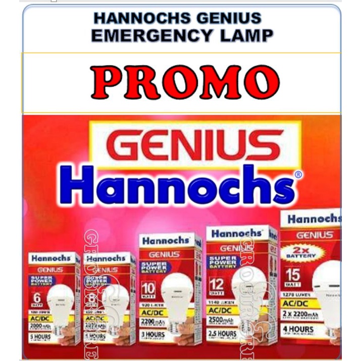 Jual Hannochs Promo Lampu Led Genius W W W W W Watt Shopee Indonesia