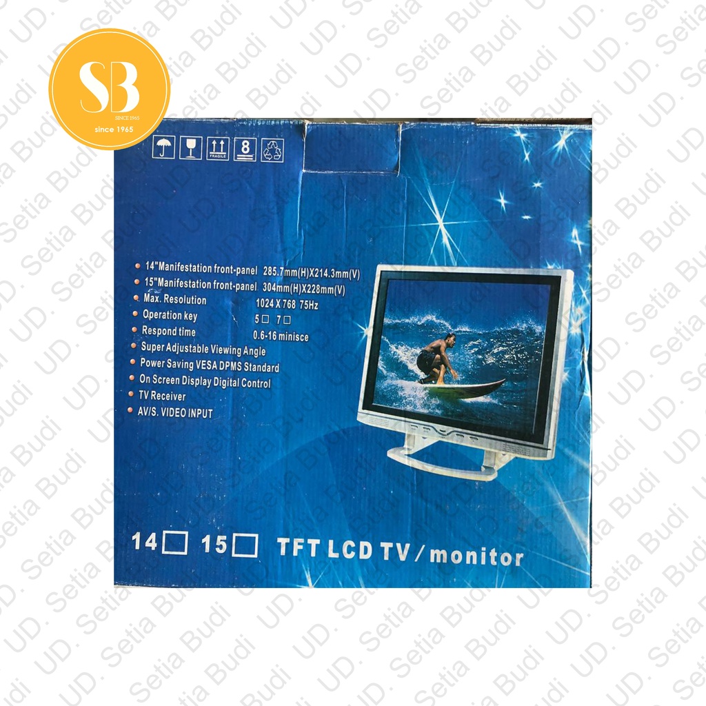 Monitor TV LCD TFT 15&quot; Super Resolusi Tinggi Baru dan Murah