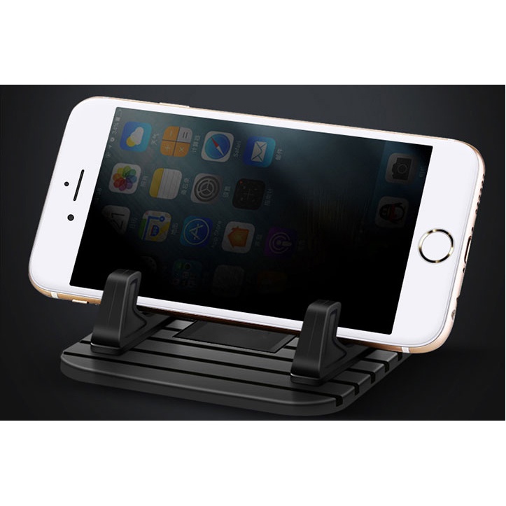 Smartphone Holder Stand Silicone Anti Slip - PA4562S - Black