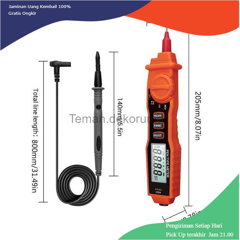 TD - PR2 ANENG Digital Multimeter Voltage Tester Pen - A3002