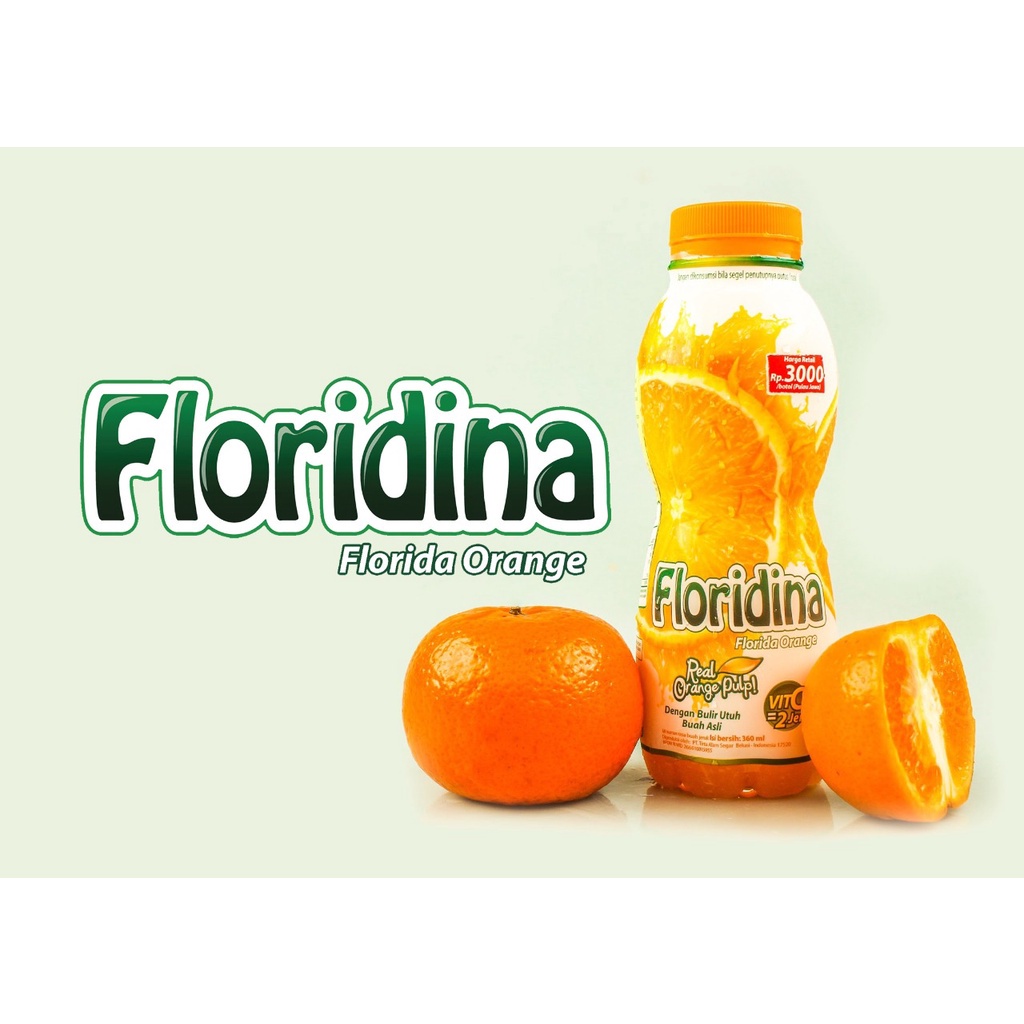 FLORIDINA MINUMAN RASA JERUK 1 DUS = 12 PCS 350ML [SWEETSPACE]