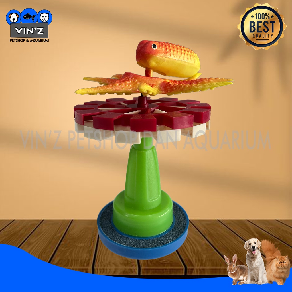 Dekorasi Hiasan Aquarium Aquascape Mesin Aerator Gelembung Kincir Cumi Tebing Aquarium Pajangan