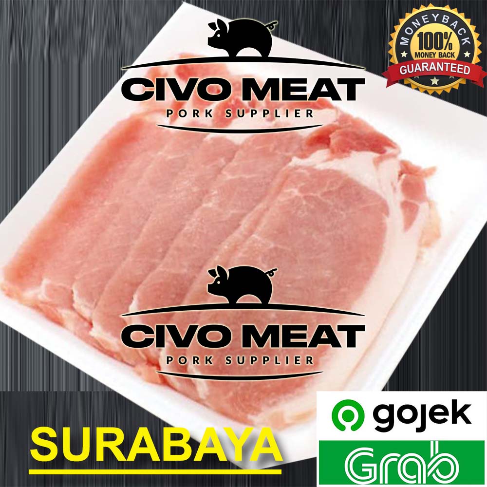Karbonat Slice / Pork Loin Slice 500gr