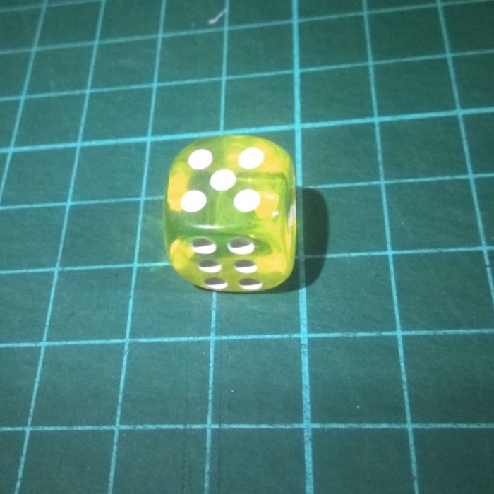 Dadu Transparan Bening Damage Counter Board Game