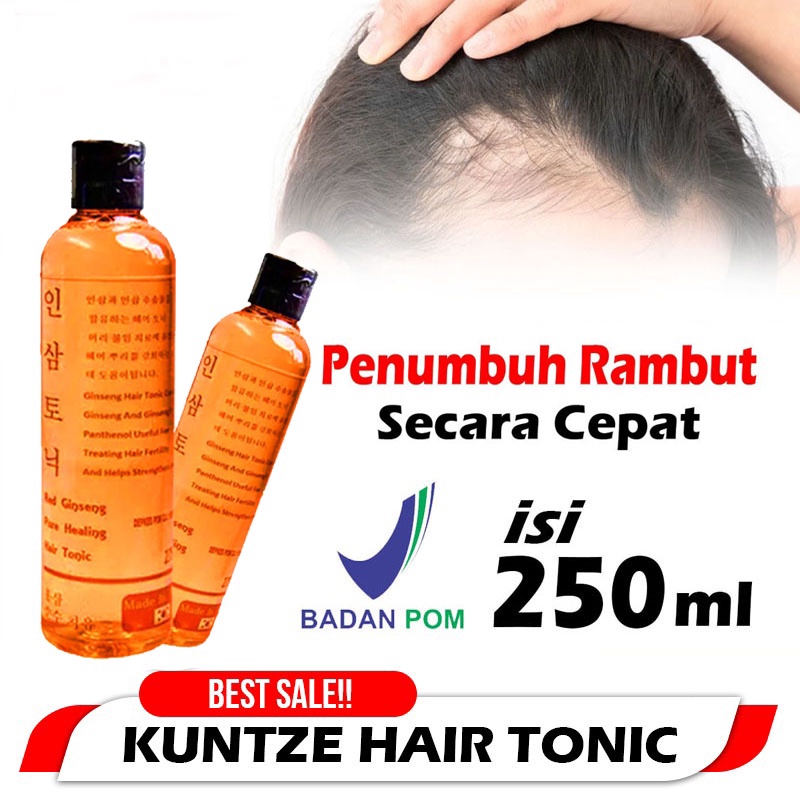 [100% ASLI] Red Ginseng Hair Tonic - Mengatasi Kebotakan Dan Rambut Rontok ASLI / Obat Penumbuh Rambut Botak / Vitamin Rambut Penumbuh Rambut Secara Cepat Atasi Kering dan Rusak Rontok - 250ml