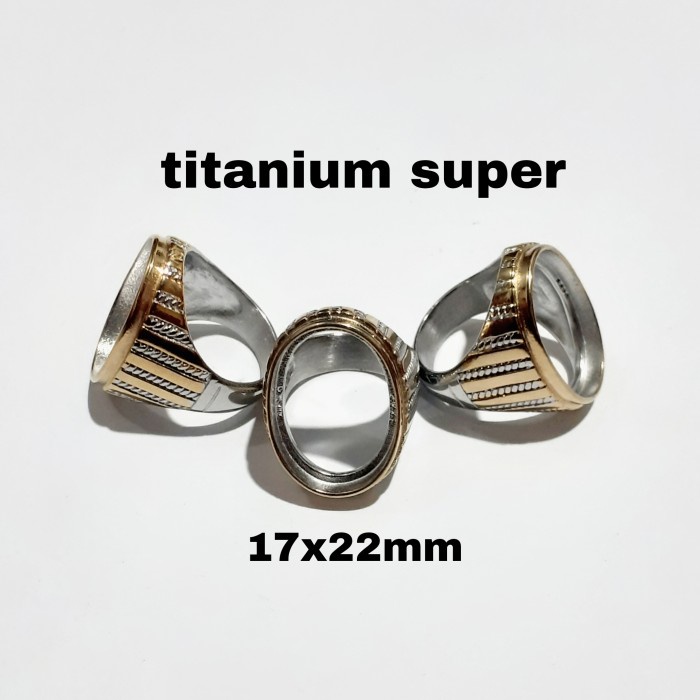 Cincin Ring Emban Titanium Kombinasi