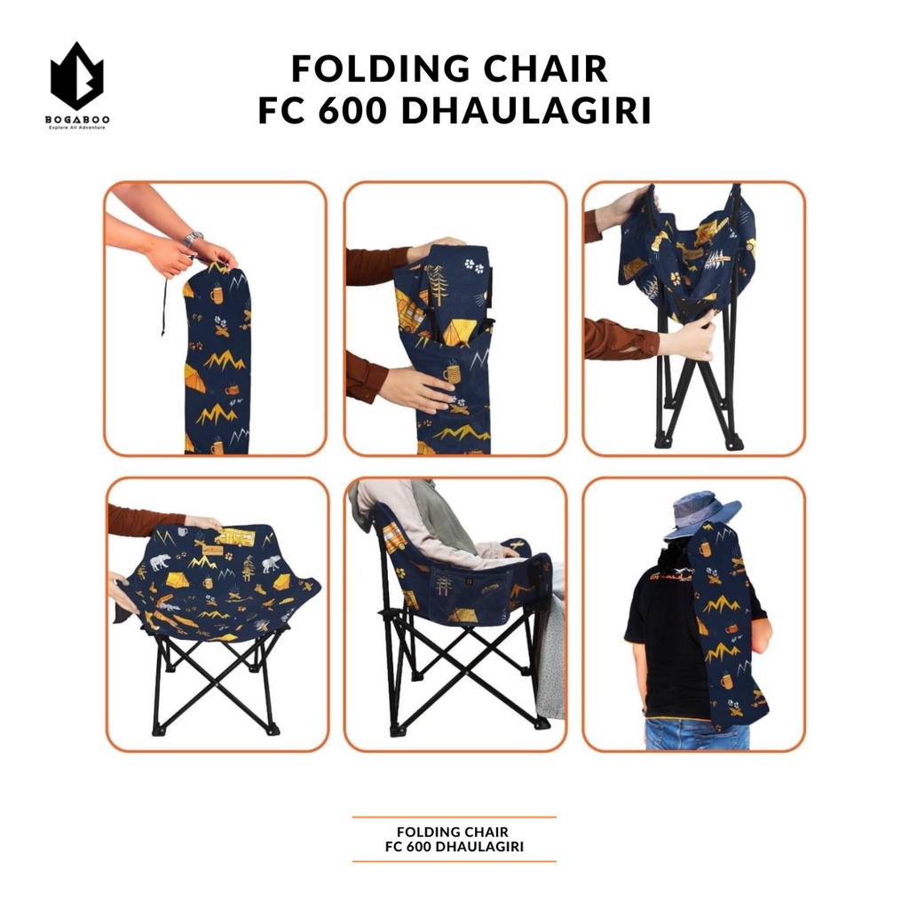 Dhaulagiri Folding Chair FC 600 - Kursi Lipat Outdoor - Kursi Lipat Camping - Kursi Lipat Outdoor